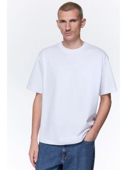H&M - Men White Coolmax® Relaxed Fit T-Shirt