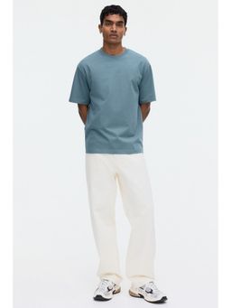 H&M - Men Turquoise Coolmax® Relaxed Fit T-Shirt