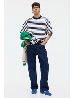 H&M - Men White Loose Fit Cotton T-Shirt