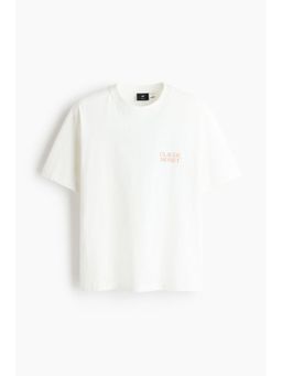 H&M - Men White Loose Fit T-Shirt