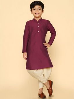 KISAH - Boy Purple Kurta and Dhoti (Set of 2)