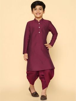 KISAH - Boy Purple Kurta and Dhoti (Set of 2)