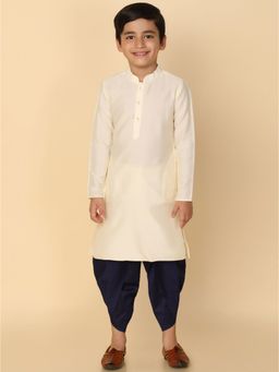 KISAH - Boy Off White Kurta and Dhoti (Set of 2)