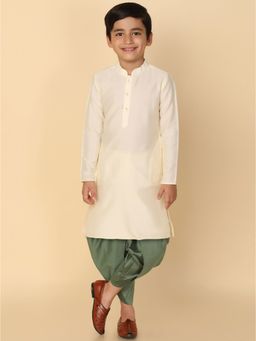 KISAH - Boy Off White Kurta and Dhoti (Set of 2)