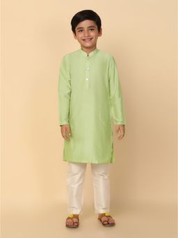 KISAH - Boy Green Kurta and Pyjama (Set of 2)