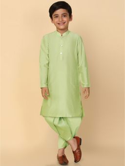 KISAH - Boy Green Kurta and Dhoti (Set of 2)