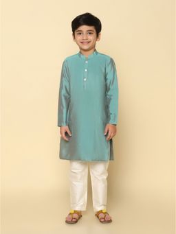 KISAH - Boy Blue Kurta and Pyjama (Set of 2)