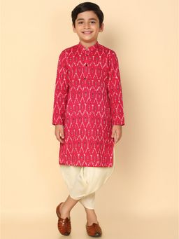 KISAH - Boy Hot Pink Kurta and Dhoti (Set of 2)