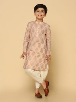 KISAH - Boy Peach Kurta and Dhoti (Set of 2)