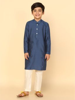KISAH - Boy Blue Kurta and Pyjama (Set of 2)