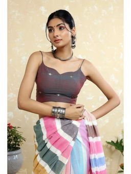 Sutra Art of Clothing - Daruni Brown Jamdani Blouse