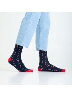 Mint & Oak - Candycane Crew Length Socks for Men