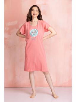 Private Lives - Zebra Short Nightdress Pure Cotton