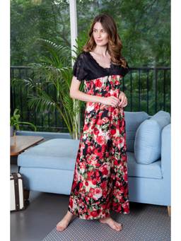 Private Lives - Printed Satin Nightdress