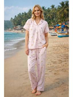 Private Lives - Printed Short Sleeve Shirt and Pyjama