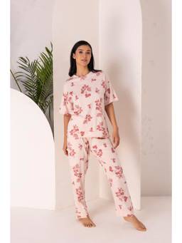 Private Lives - Pure Cotton Printed T-Shirt And Pyjama