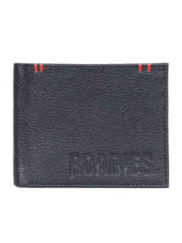 Justanned - Top Edge Red Highlight Mens Leather Wallet