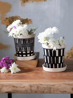 Freedom Tree - Brickwork Blocks Herb Planter With Tray (Set of 2)