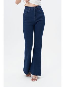 Off Duty India - Off Duty Dark Blue Bootcut Flare Jeans