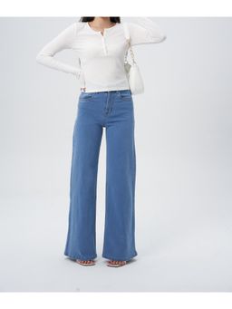 Off Duty India - Off Duty Wide Leg High Rise Jeans
