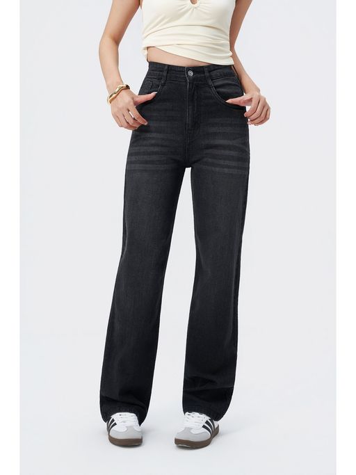 Buy Off Duty India Not Your Daddy's Straight Leg Jeans- Black Online