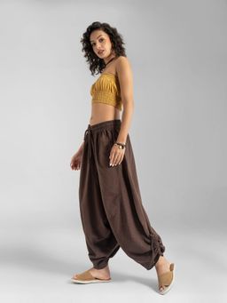 The Veshti Company - Brown Cotton Parachute Bali Lounge Pants