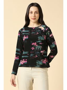 Allen Solly - Women Black Print Casual Top