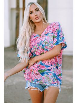 Errabelly - Women Pink Polyester Floral Top