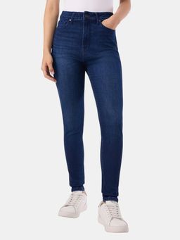 Pepe Jeans - Women Blue Polycotton Solid Skinny Jeans