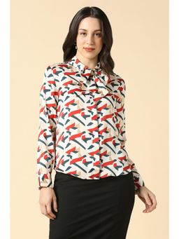 Allen Solly - Women Multicolor Print Long Sleeves Shirt