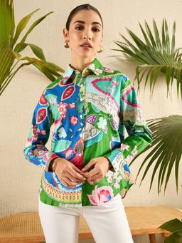 Uptownie - Multi Printed Cotton Shirt