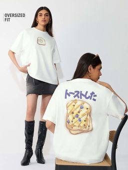 The Souled Store - Tss Originals: Pb and Toast Women Oversized T-Shirt
