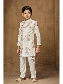 Lagorii - Ivory Heritage Embroidered Sherwani and Pyjama