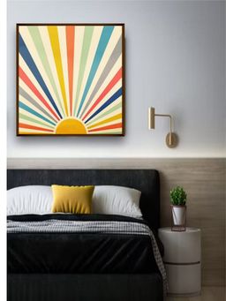 The Art House - Abstract Painting Multicolor (30X30 Inches)