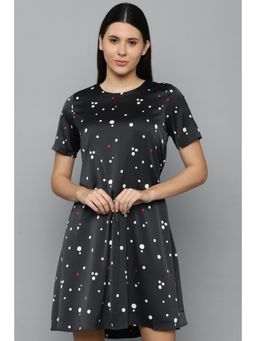 Allen Solly - Women Black Print Casual Dress