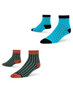 Dynamocks - Men and Women Ankle Length Socks - Free Size - Pack of 2 Pairs