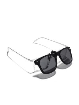 Carlton London - Black Toned Polarised Lens Sunglass Clip