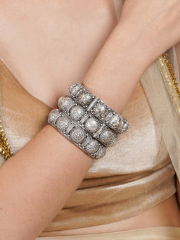 Teejh - Eashta Stacked Bracelet (Set Of 3)