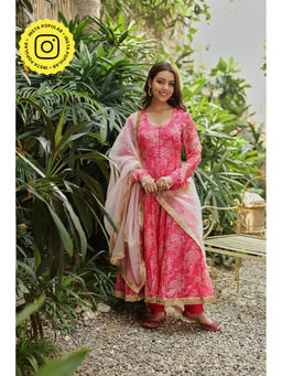 Roze - Ahana Anarkali (set Of 3)