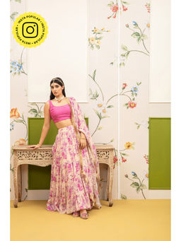 Roze - Gulnar Lehenga (set Of 3)