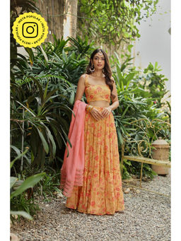 Roze - Kyra Lehenga (set Of 3)