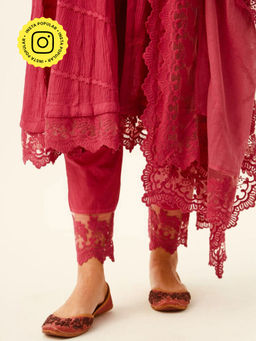 Roze - Mahjabeen Red Pants