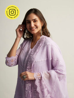 Roze - Mahjabeen Lilac Dupatta