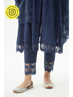 Roze - Mahjabeen Oxford Blue Pants