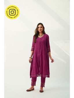 Roze - Mahjabeen Magenta Kurta