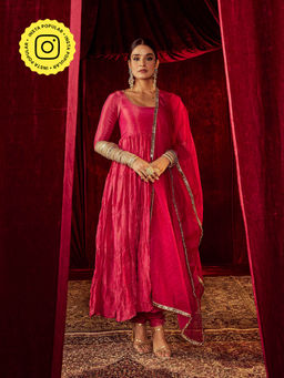 Roze - Arya Pink Anarkali (Set of 3)