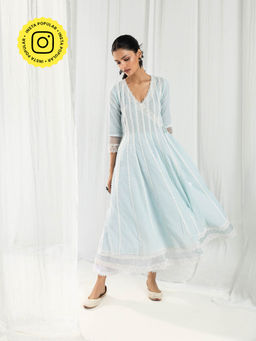 Roze - Aria Blue Kurta