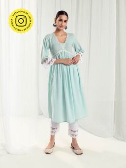 Roze - Aura Blue Kurta