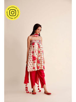 Roze - Roshni Chanderi Kurta (Set of 3)