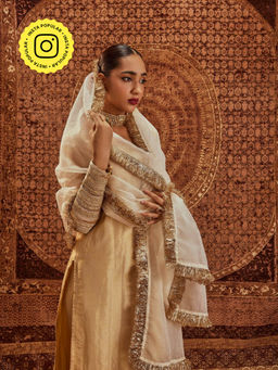 Roze - Ghazal Dupatta- Golden